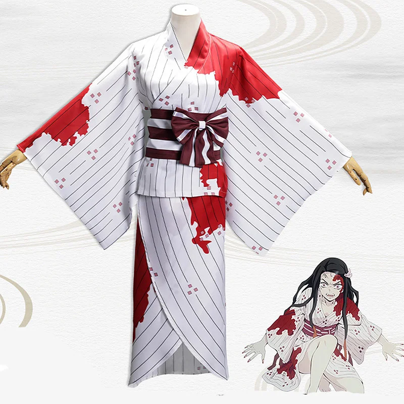 salaris vitamine wraak Nezuko Demon Slayer Costume | Cosplay Demon Slayer Nezuko - Animation  Derivatives/peripheral Products - Aliexpress