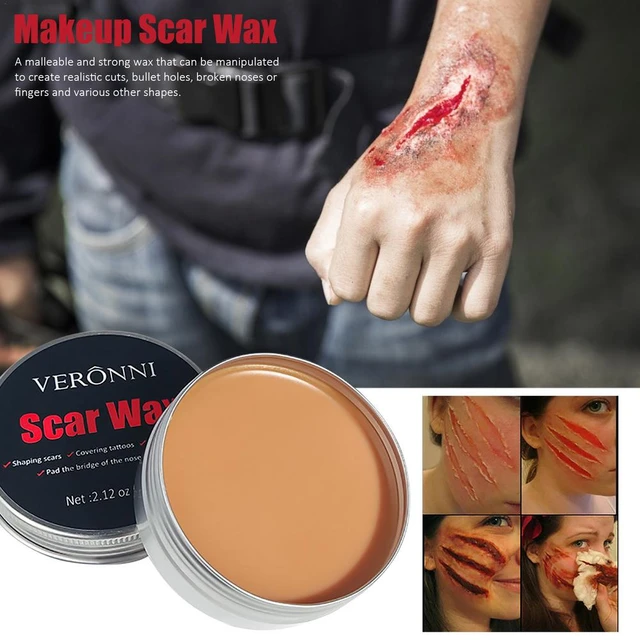 Scar Wax Special Effects Wound Modeling Skin Wax Halloween Scar Wax for  Special Effects Makeup Cosplay Fake Wound Modeling Skin Wax Light Skin Color