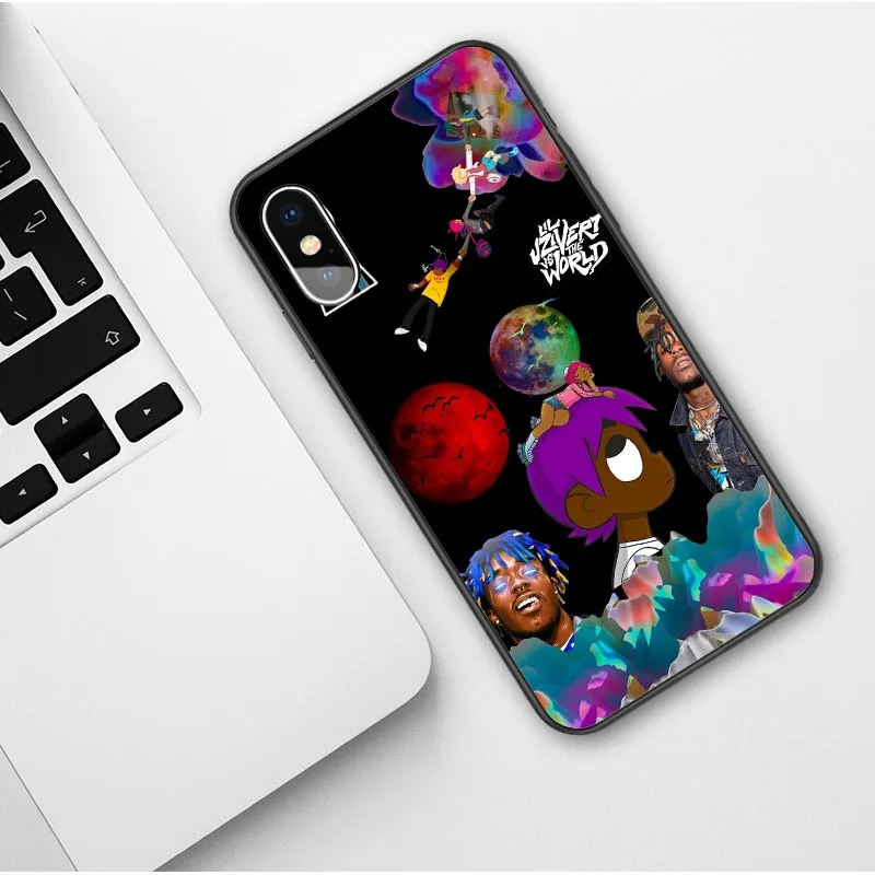 TPU Lil uzi VERT Eternal Atake Rapper Мягкий силиконовый чехол для iPhone X SE 5 5S 6 6splus 7 8 Plus XR XS MAX черный чехол - Цвет: TPU