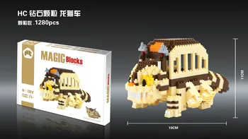 

HC for Spirited Away Series Chinchilla Bus Diamond Small Particle Building Blocks Educational Toys for Adult Children 9001