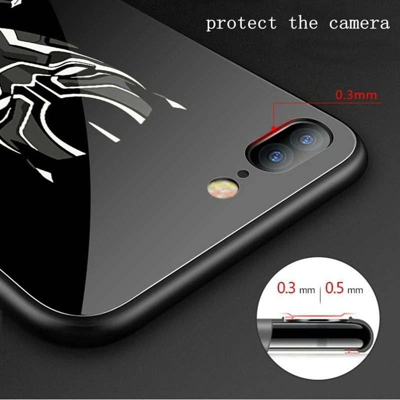 Чехол из закаленного стекла для iPhone X, XS, MAX, XR, 10, 6, 6 S, 7, 8 Plus, 7 Plus, 8 Plus, 11 PRO, чехол для телефона с Бэтменом