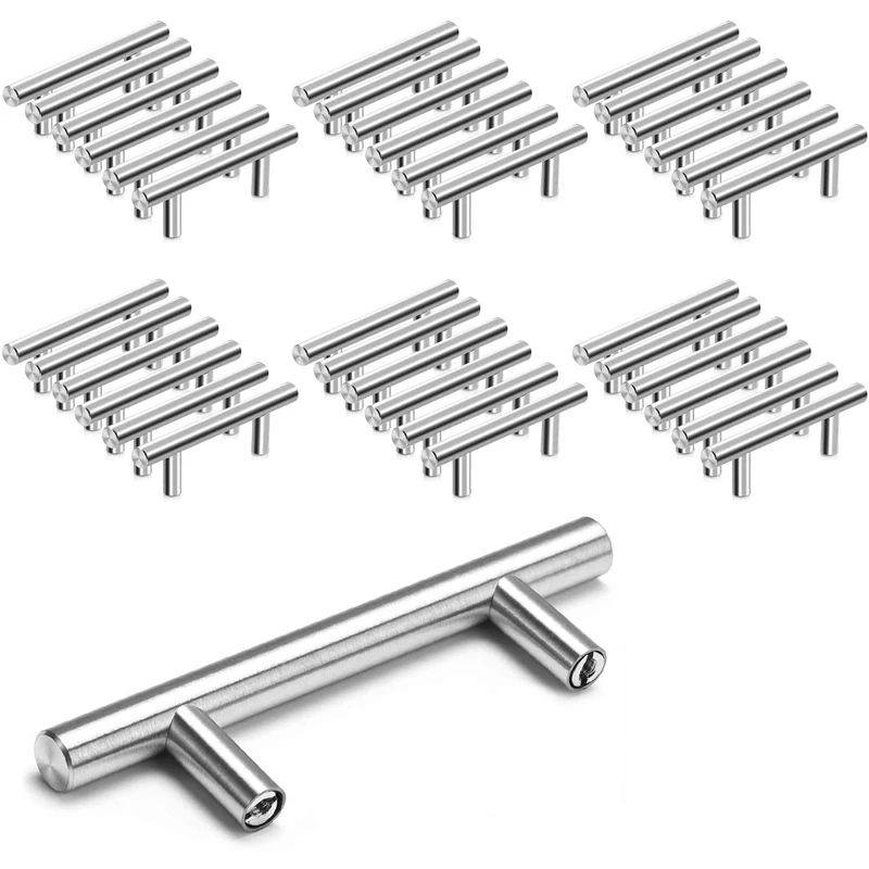 

36 Pack Cabinet Pulls Brushed Nickel Stainless Steel Kitchen Drawer Pulls Cabinet Handles 5 Inch