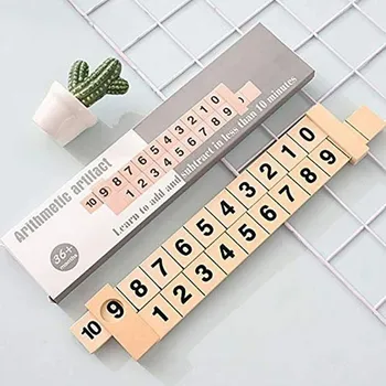 

Math Toys Digital Decomposition Ruler Pum Pulling Ruler Science Learn Educational Montessori Numbers Matching Kids Toy Gifts
