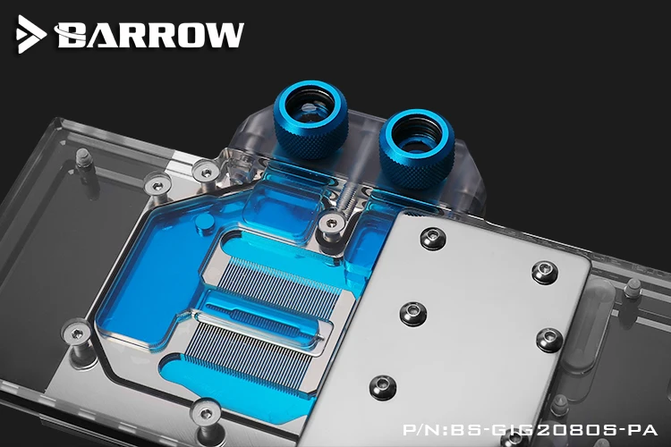 Курган GPU Блок для Gigabyte RTX 2080 2070 игровой супер-OC с полным покрытием из Графика радиатор LRC2.0 5V BS-GIG2080S-PA