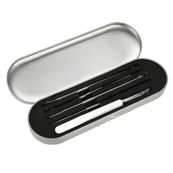 

5Pcs/Box Blackhead Extractor Tool Set Stainless Needle Pimple Tweezers Blackhead Double-end Comedone Extractor