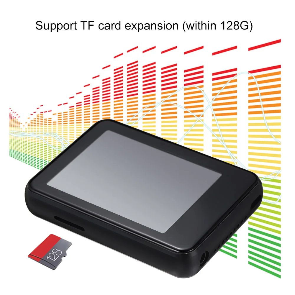 Сенсорный экран Bluetooth MP3 плеер 8 Гб 16 Гб музыкальный плеер с fm-радио видео плеер проигрыватель электронных книг MP3 с динамиком