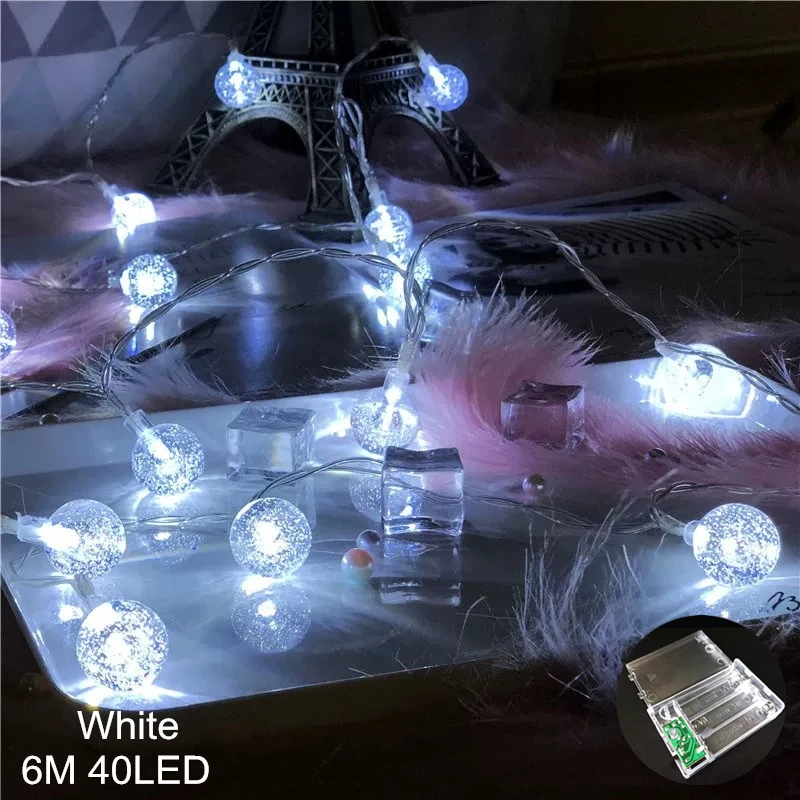 060-White crystal Веселые рождественские светодиодные лампы наружные Рождественские украшения для дома год Navidad лампа в форме новогодней елки Декор - Цвет: 060-White crystal
