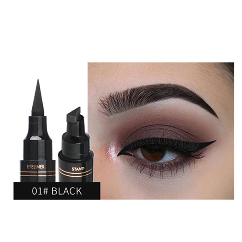 Newly 1 Pcs Double Ends Eyeliner Pen Colorful Eye Makeup Waterproof Long Lasting Seal Eyeliner CTN88 - Цвет: 1
