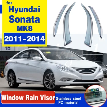 

For Hyundai Sonata MK8 2011 2012 2013 2014 Visor Vent Shades Window Sun Rain Guard Deflector Window DeflectorAccessories 4pcs