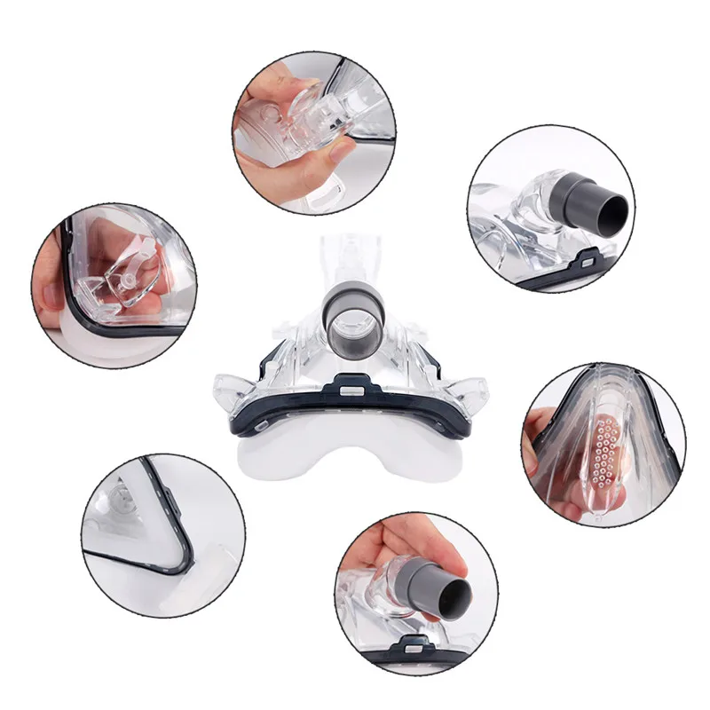 FM2/F1B носовая Маска CPAP маска для сна с головным убором S/M/L разного размера подходит для CPAP машинного подключения шланга и носа