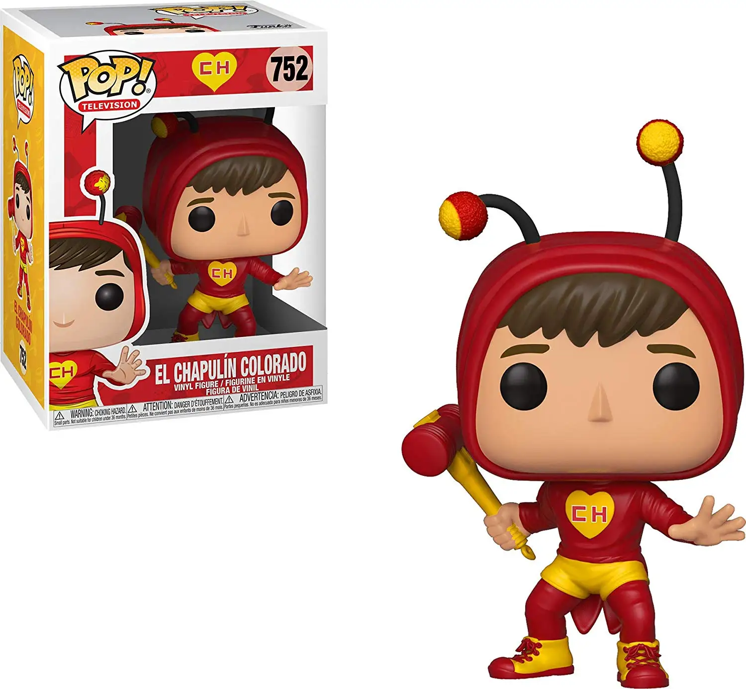 Официальный Funko pop TV: El Chavo-El Chapulin Colorado Виниловая фигурка Коллекционная модель игрушки