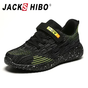 

JACKSHIBO 2020 New Children Casual Shoes Breathable toddler girls Running Shoes Boys Sneakers Soft Bottom Big Kids Size 28-38