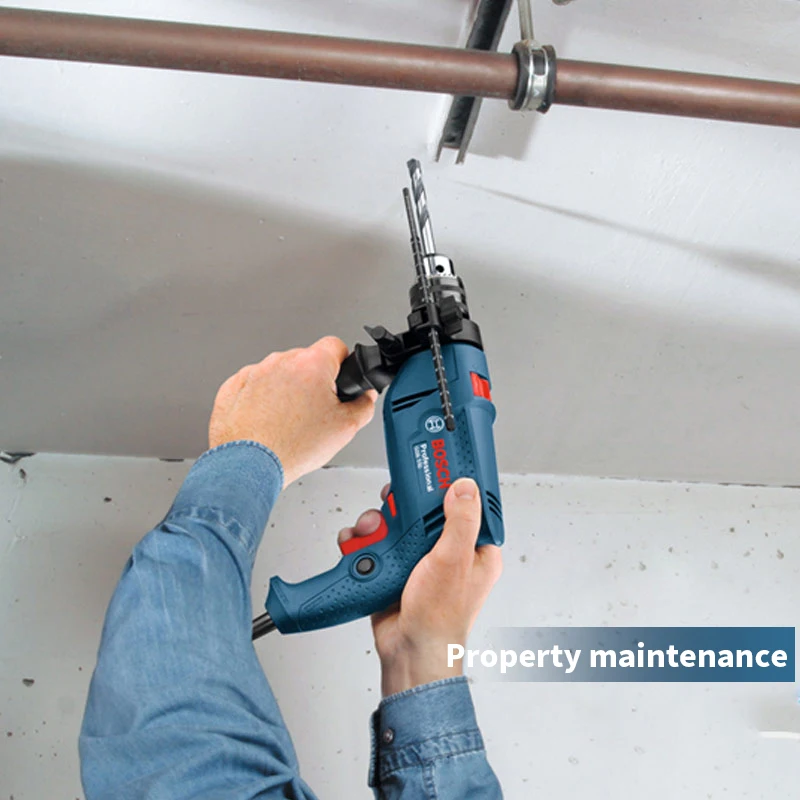 Bosch GSB550 Высококачественная электрическая дрель Бытовая Ударная дрель многофункциональная отвертка Электрический инструмент ручная дрель