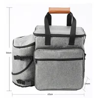 Pet Travel Bag Organizer Backpack Airline Approved Weekend Tote Shoulder Pockets Outdoor Travel Traveling Storage Bag Mat 3