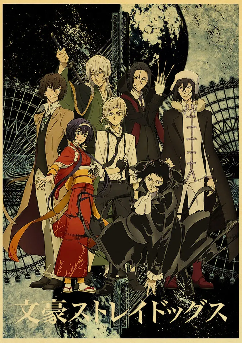 Details about   3D Bungo Stray Dogs Space I02 Japan Anime Cosplay Wallpaper Mural Poster An 