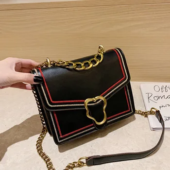

Vintage Solid PU Leather Women Crossbody Bags 2020 Fashion Handbags Ladies Shoulder Messenger Bag Clutches Female Purses