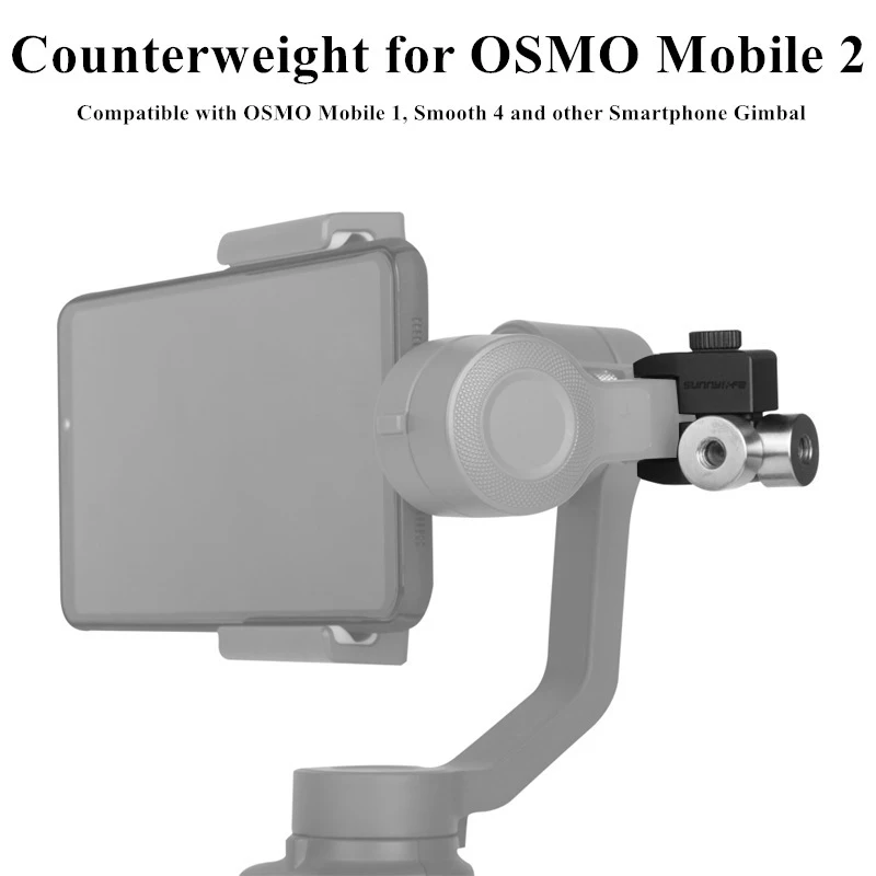 

Handheld Gimbal Balance Counterweight Clip for DJI OSMO Mobile 2/ Smooth 4/ Vimble 2 Smartphone Stabilizers Accessory