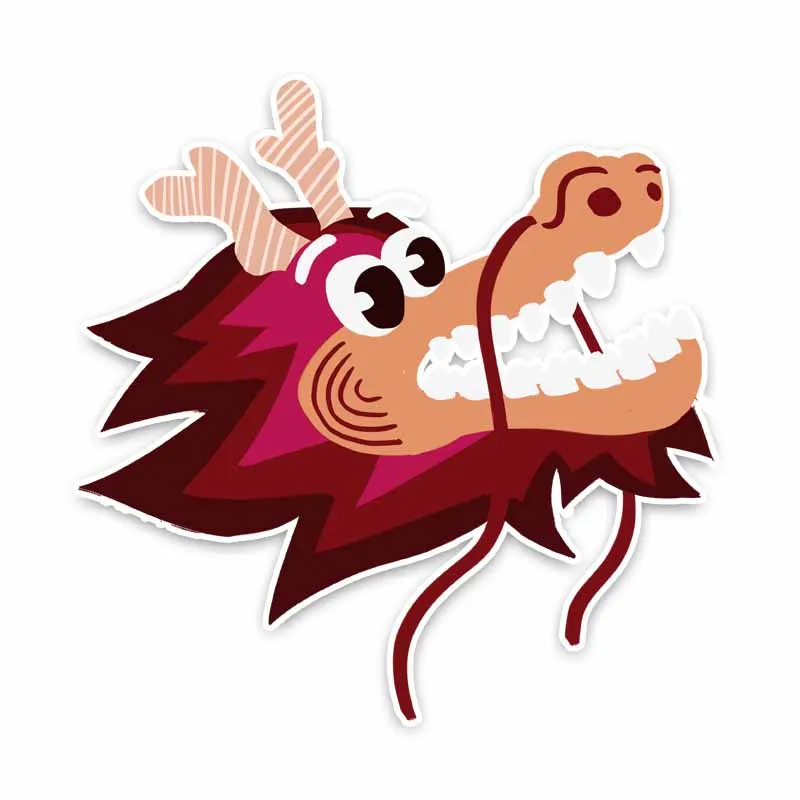 

Hot Sell Reflective Cartoon Colored Faucet Graffiti Car Sticker Lovely Car Bodyes Anti- Decal KK14*14cm