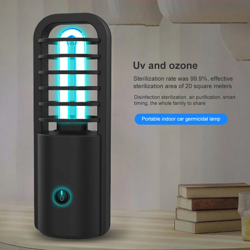 

Portable USB Charging Ultraviolet Sterilizer Lamp UV Germicidal Lamp Indoor Mini UVC Germicidal UV Germicidal Lamp