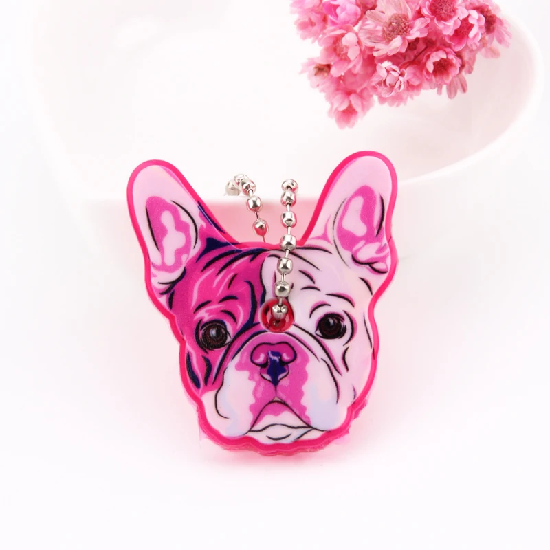 B012 Cartoon Anime Cute Key Cover Cap Silicone Mickey Stitch Bear Keychain Women Gift Owl Porte Clef Minne Key Chain - Цвет: B012