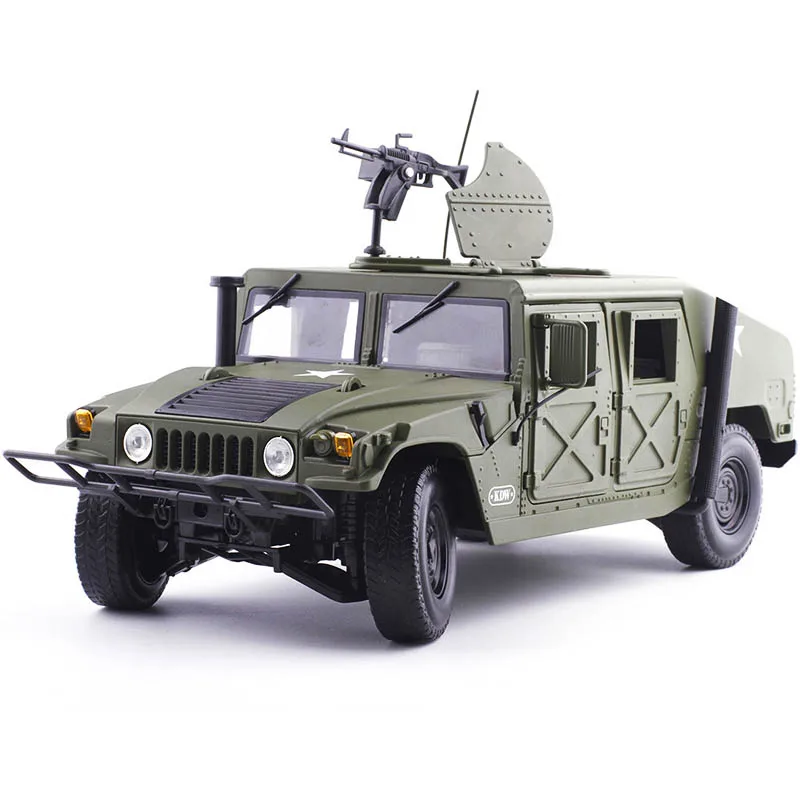 1:18 Hummer наземная Гоночная машина литая под давлением сплав модель автомобиля веера Коллекция Металл произведение искусства дети дорожные игрушки подарки для детей
