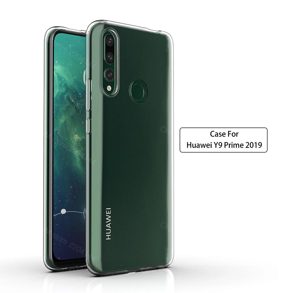 Чехол для Huawei Y9 Prime 2019 прозрачный силиконовый чехол Бампер STK L21 L22 LX3 задняя