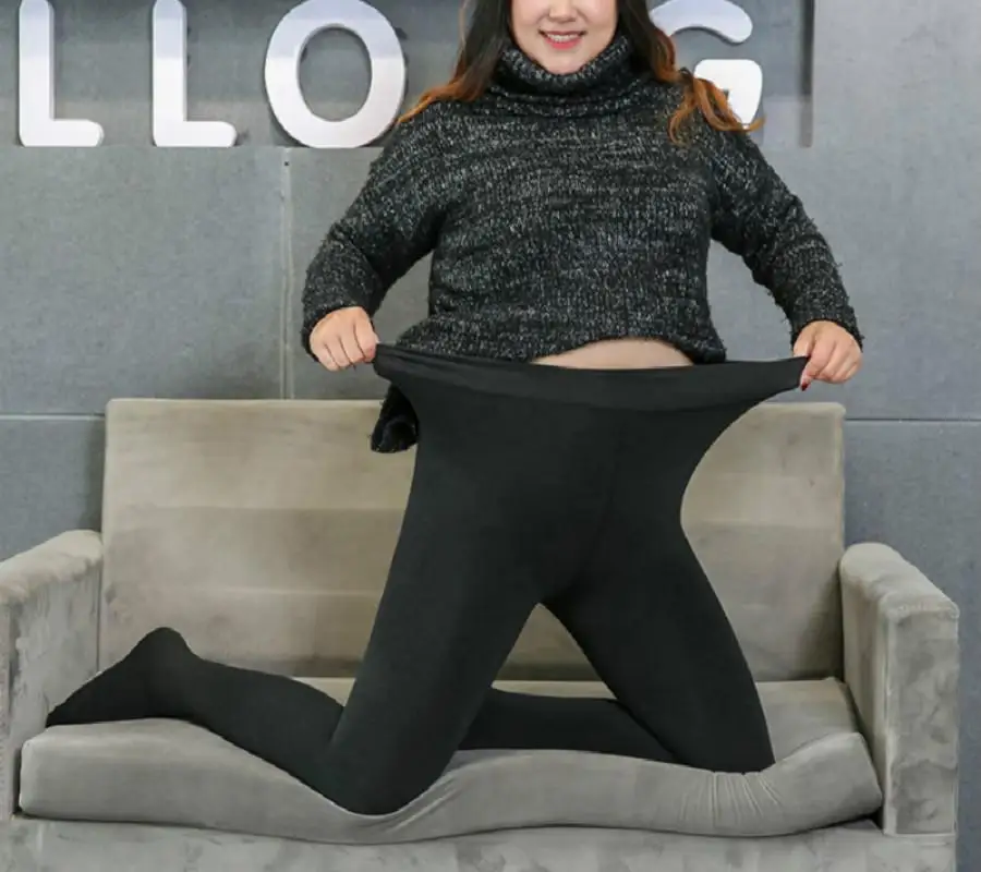 Cotton Leggings Stretch Thickening Plus 