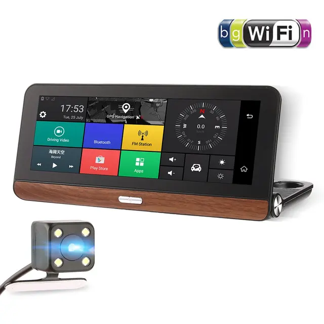 $US $52.16 685 HD 1080P 7 inch Touch Screen Car DVR Smart Car Rear View Mirror Video Record Camera Dash Cam Ha