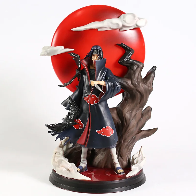 US $60.99 Naruto Shippuden Anime Tsukuyomi Uchiha Itachi Gk Action Figure Model Pvc Luminous Statue Figma Kid Collectible Toys