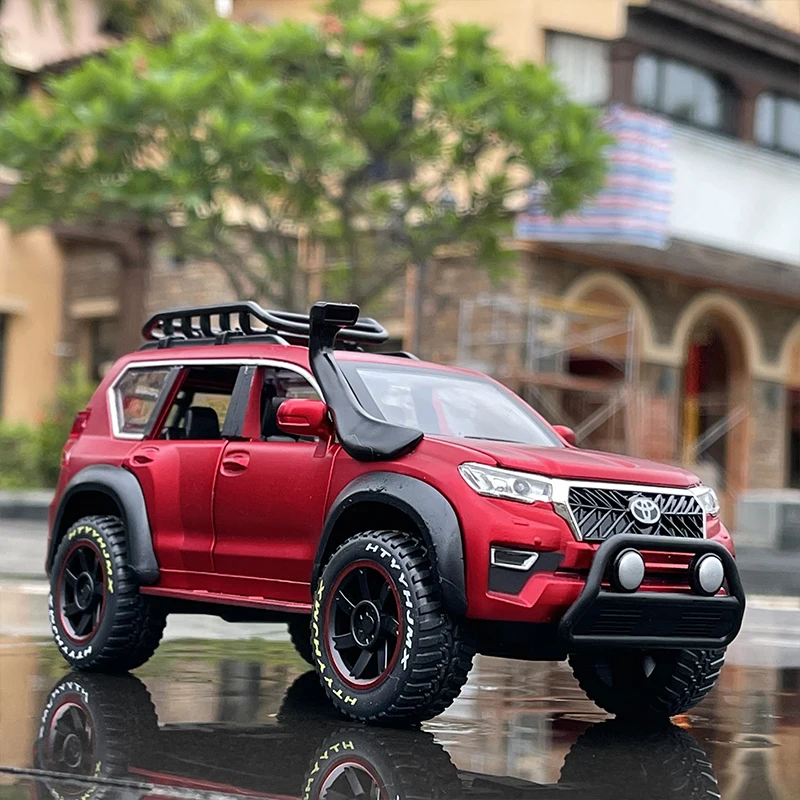 Модель автомобиля 1:24 Toyota Prado SUV из сплава литая металлическая игрушка