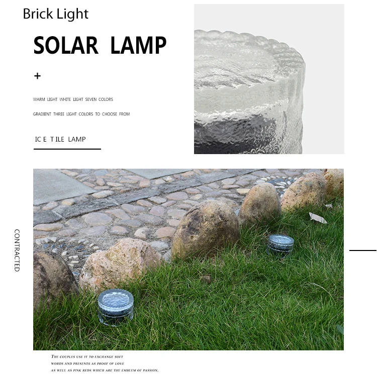 solar brick garden light