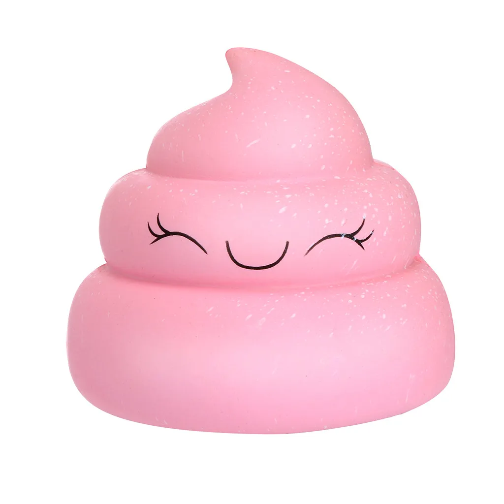 

Exquisite Fun Crazy Poo Scented squeeze Charm Slow Rising 11.5cm Simulation Kid Pink poop pinch pressure decompression toyL1224