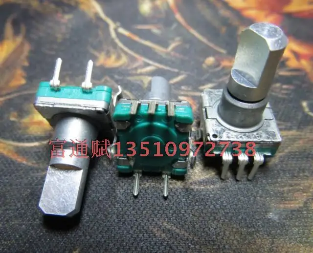 1PCS EC11 30 bit precision inlet encoder switch pulse 360 degree turn Bit axis length: 15 axle with | Обустройство дома