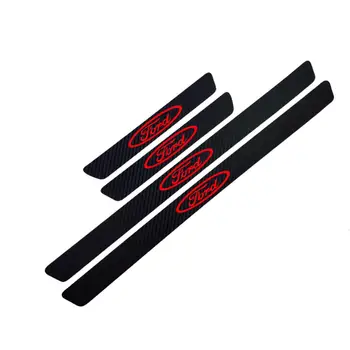 

4PCS Waterproof Carbon Fiber Sticker Protective for Ford focus 2 3 mk2 mk3 ranger fiesta fusion kuga mondeo mk4 Accessories