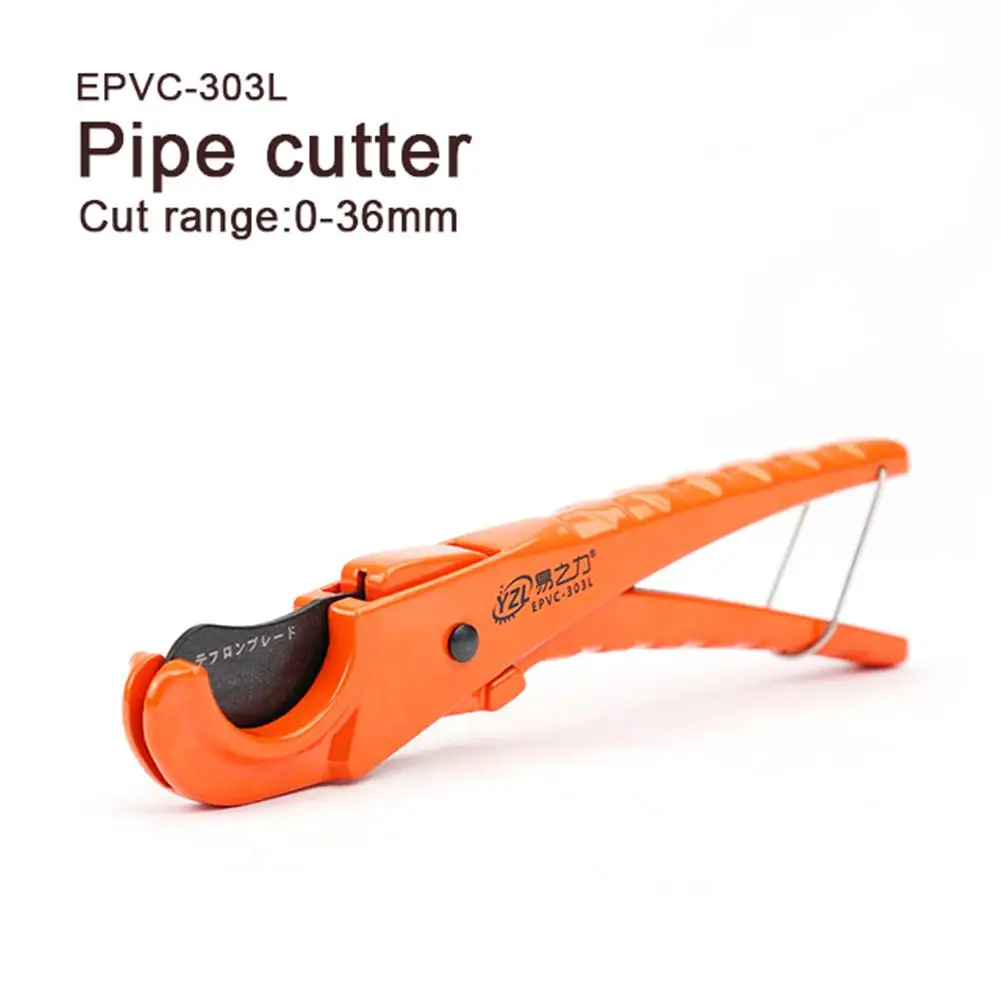 A Stainless Steel Pipe Cutter Aluminum Alloy Body Ratchet Scissors Tube Cutter PVC/PU/PP/PE Hose Cutting Hand Tools - Цвет: A