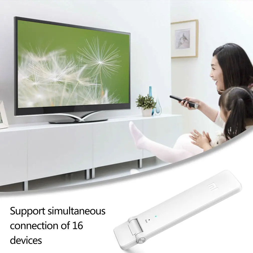 Xiaomi Mi Wi-Fi беспроводной усилитель 2 маршрутизатор расширитель портативный удобный 300 Мбит/с USB питание Plug& Play