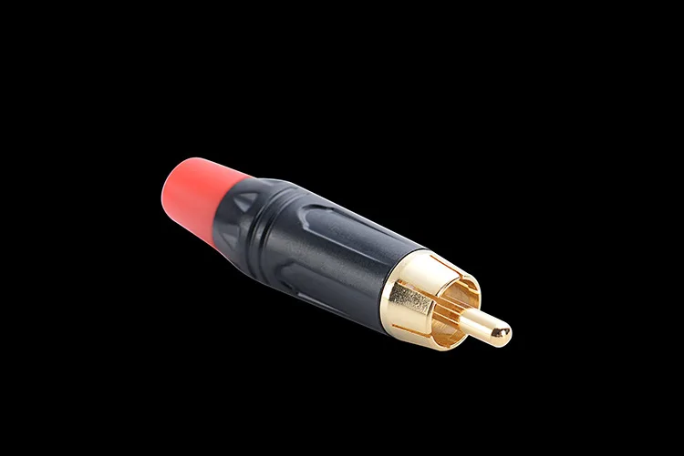 RCA штекер Профессиональный RCA позолоченная проволока Соединительный кабель RCA штекер адаптер конвертер для динамика Аудио