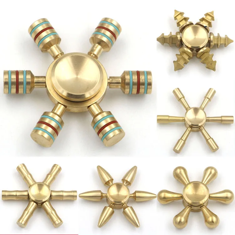 EDC стиль металлический тонкий Медный Спиннер-Спиннер Капелька воды пуля нить ручной Спиннер Америка снижение давления игрушка