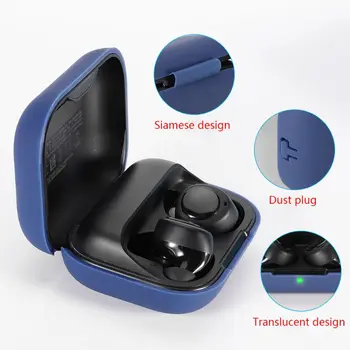 

Solid Color Earphone Case Non-slip Silicone Protective Cover Sleeve for Amazon Echo Buds Wireless Bluetooth Earphone Accessories