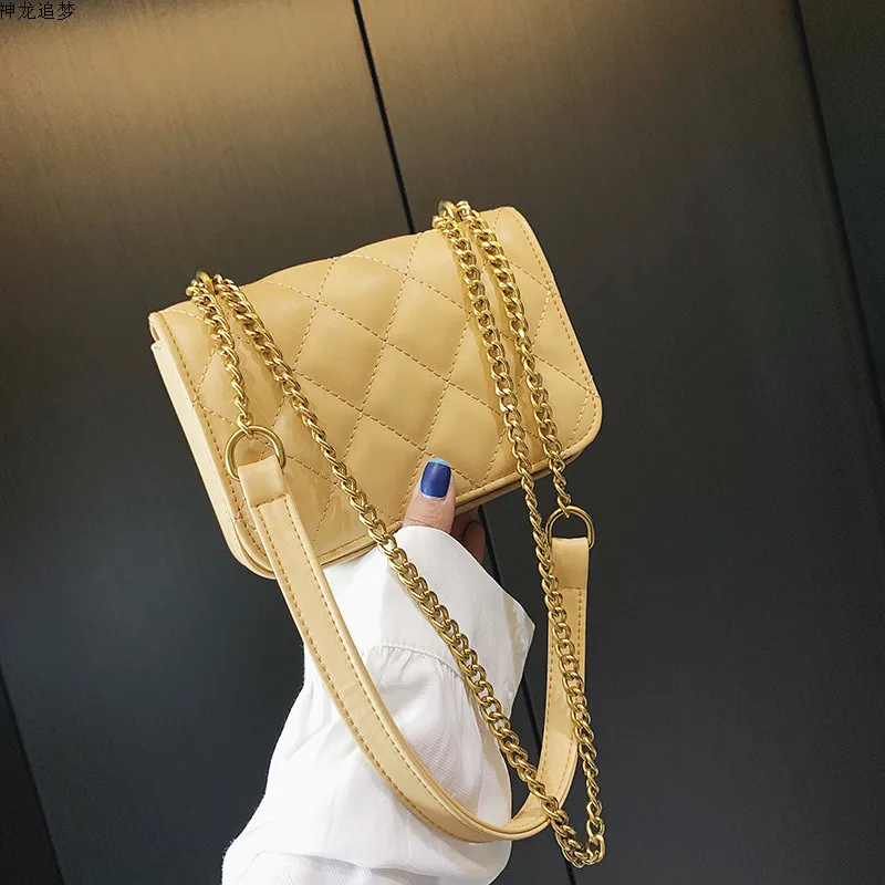 

Female Crossbody Bags For Women 2020 High Quality PU Leather Brand Luxury Handbags Designer Ladies Chains Shoulder Messenger Bag