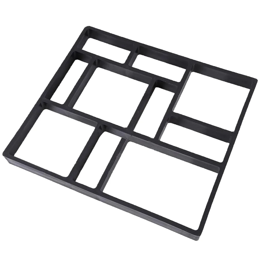 DIY Stepping Stone Block Pavement  Buildings Cement Paver Path Maker Mold Garden Paving Mould