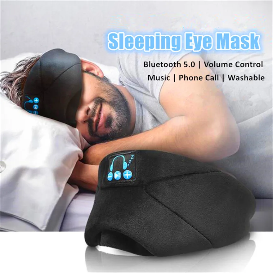 

Eye MaskÂ Sleeping Cover Sleep Blindfold Bluetooth Earphone Headset Headphones Wireless Headphone Earphones With Microphone