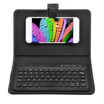 

PU Leather Bluetooth Wireless Keyboard Case Protective Cover for iPhone iPad Huawei Xiaomi Samsung Mobile Phone Tablet 2020