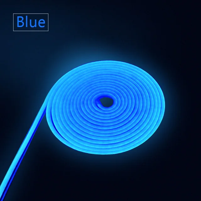Blue 220V неоновый светильник полосы гибкий уличный экранй рождественских каникул Фея Светодиодные ленты Веревка трубки SMD 2835 120 светодиодный s/M ламп - Испускаемый цвет: Blue