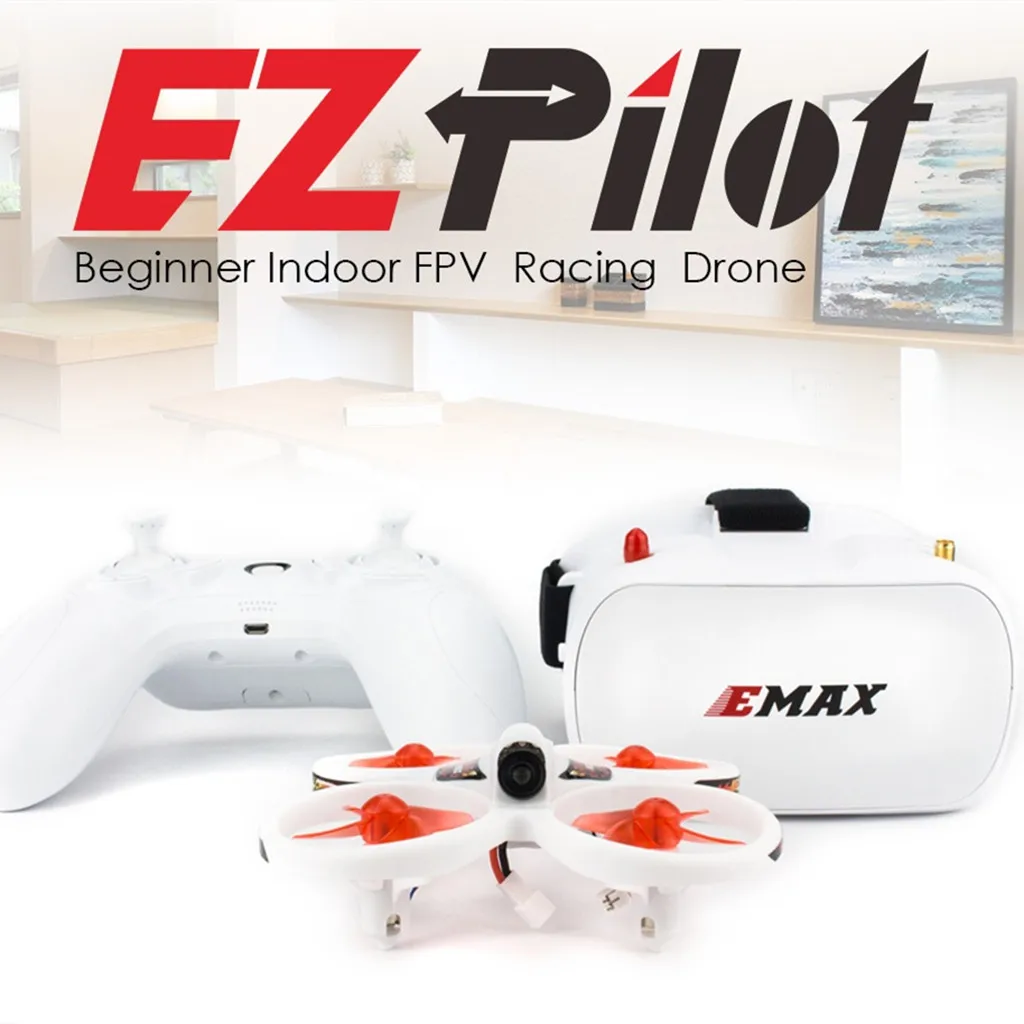 Интеллектуальный Emax EZpilot 82 мм мини 2~ 3S RTF версия с Goggle Крытый FPV RC гоночный Дрон детские игрушки brinquedos игрушки