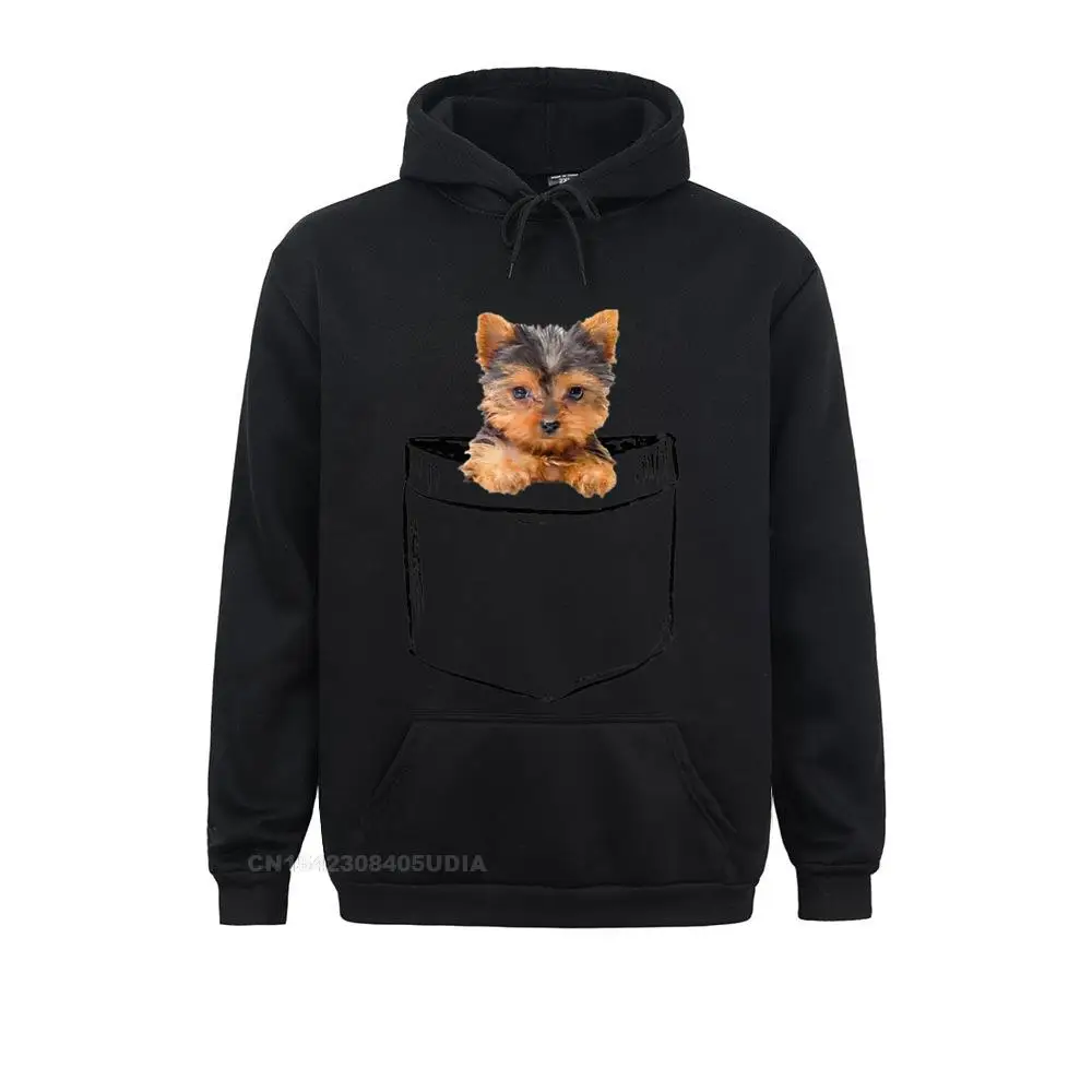 Long Sleeve Hoodies  Men Sweatshirts Pocket Baby Yorkie Dog Love-r Dad Mom Boy Girl Funny T-Shirt__B11657 Design Clothes Wholesale Pocket Baby Yorkie Dog Love-r Dad Mom Boy Girl Funny T-Shirt__B11657black