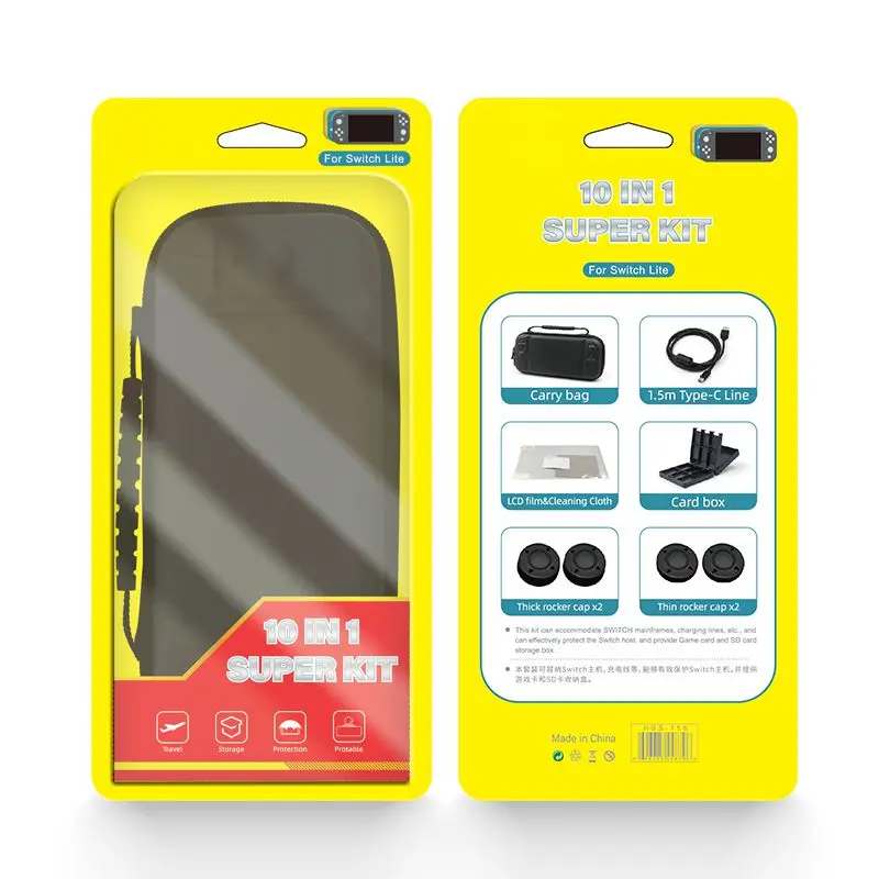 Подходит для Switch Lite Мини Портативный прочный защитный мешок для хранения 10 в одном костюме