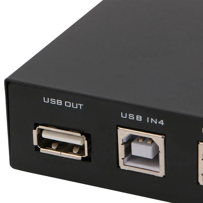 4 порта USB2.0 распределительное устройство переключатель адаптер Коробка для ПК Сканер Принтер AXYF