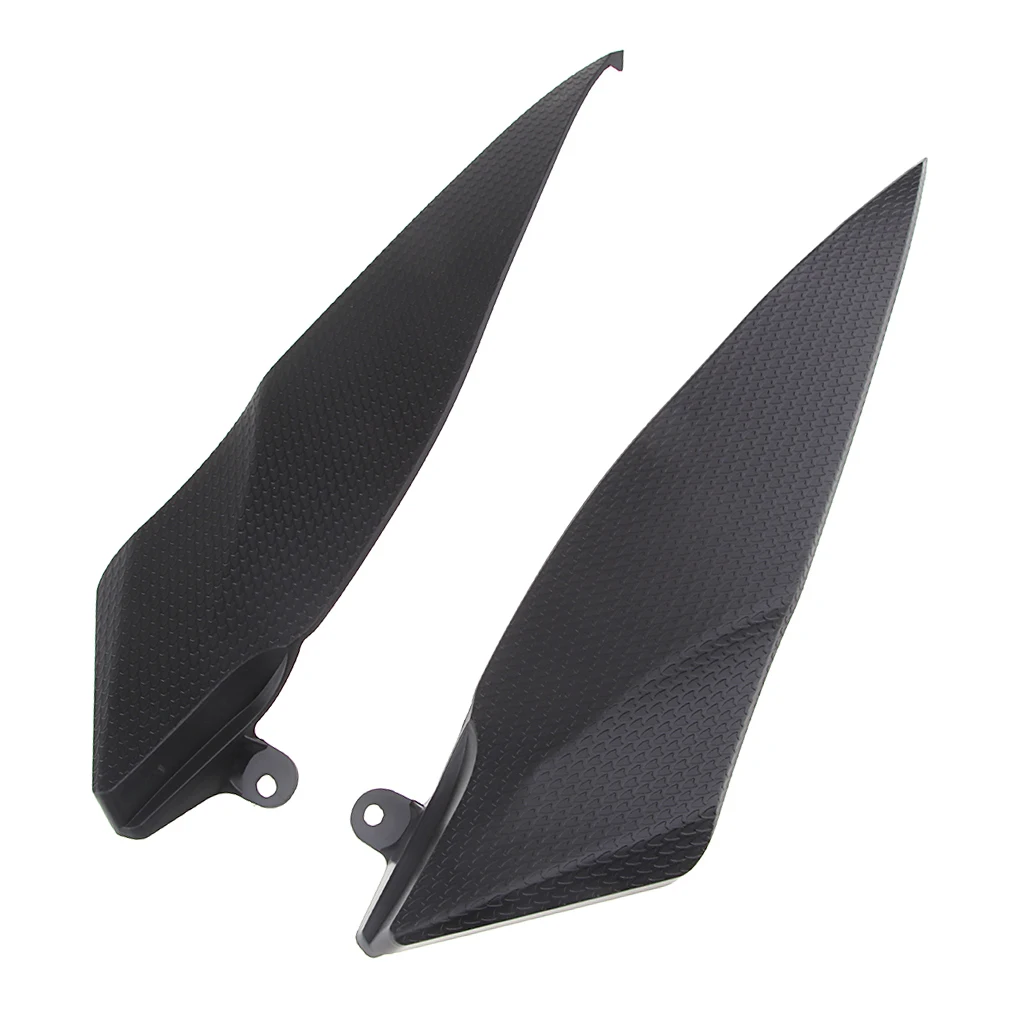 2 pieces Black Tank Side Cover Panel FAIRING Trim Cowl For YAMAHA YZF R1 2007 2008