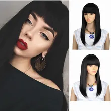 Амир длинные прямые синтетические женские волосы черные полные парики поддельные волосы для черных женщин натуральные парики Косплей высокотемпературное волокно